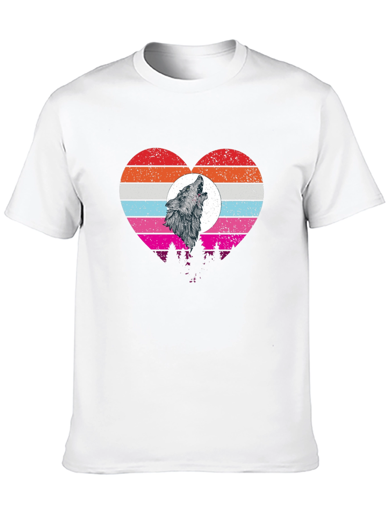 Wolf Howl Heart T-Shirt