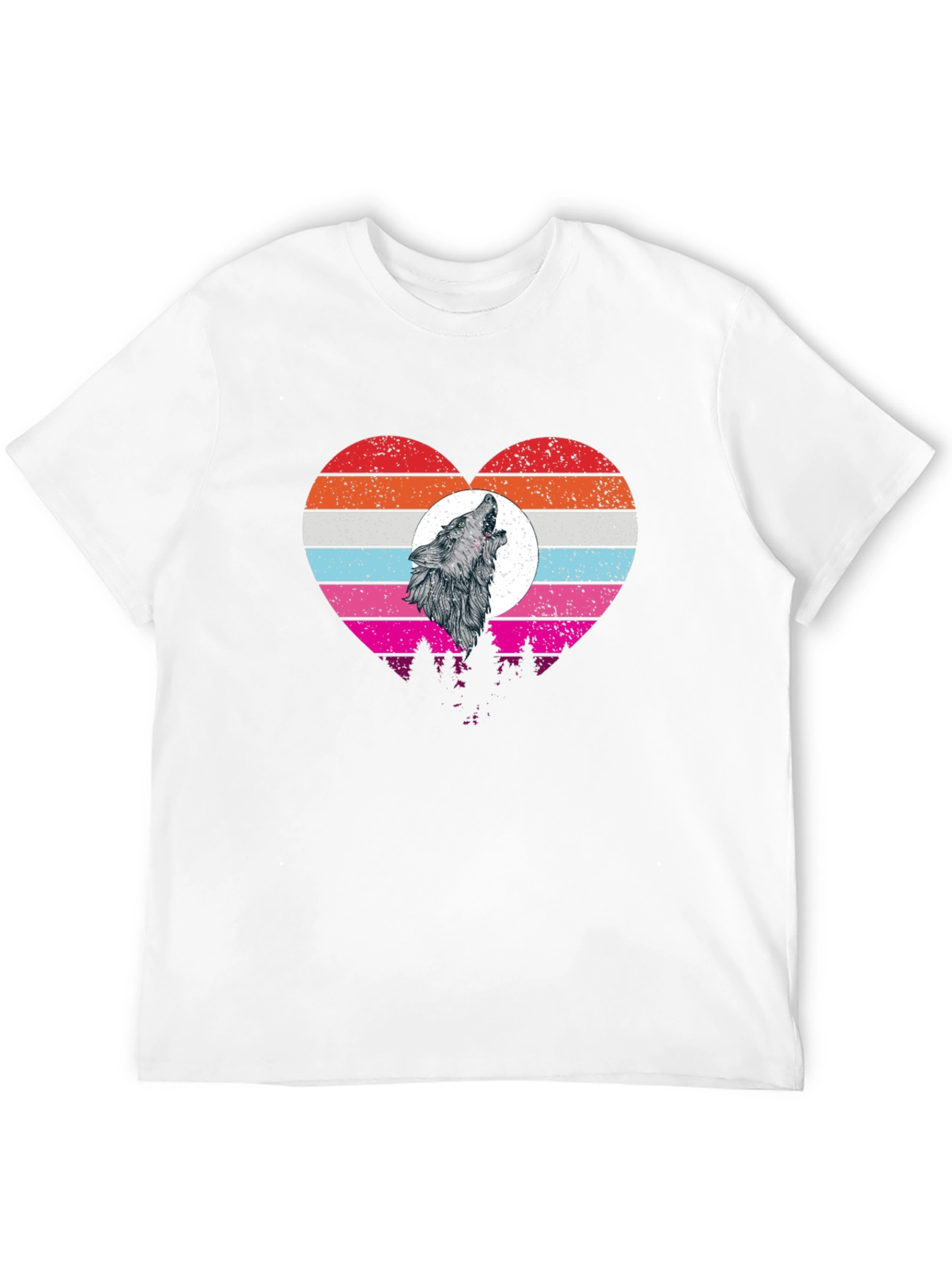 Wolf Howl Heart T-Shirt
