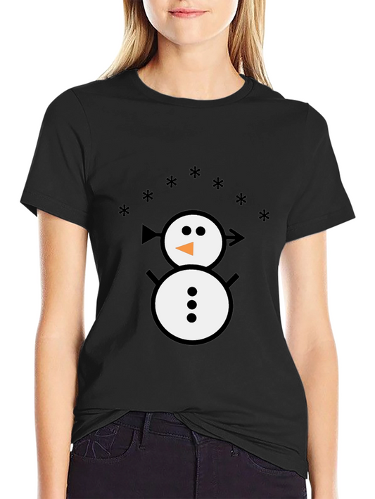 Snowman Graphic Tee - Fun Winter Shirt