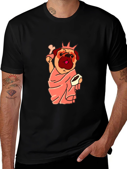 Statue of Liberty Pug Graphic Tee