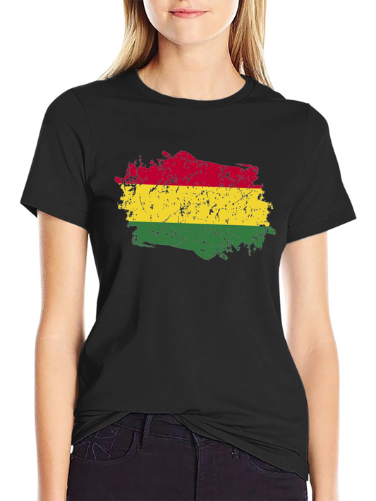 Bolivia Flag T-Shirt - Distressed Graphic Tee