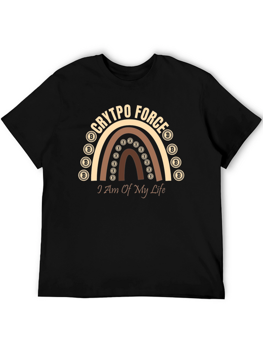 Crypto Force Bitcoin Rainbow T-Shirt