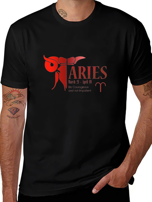 Aries Zodiac Graphic T-Shirt - Bold & Stylish