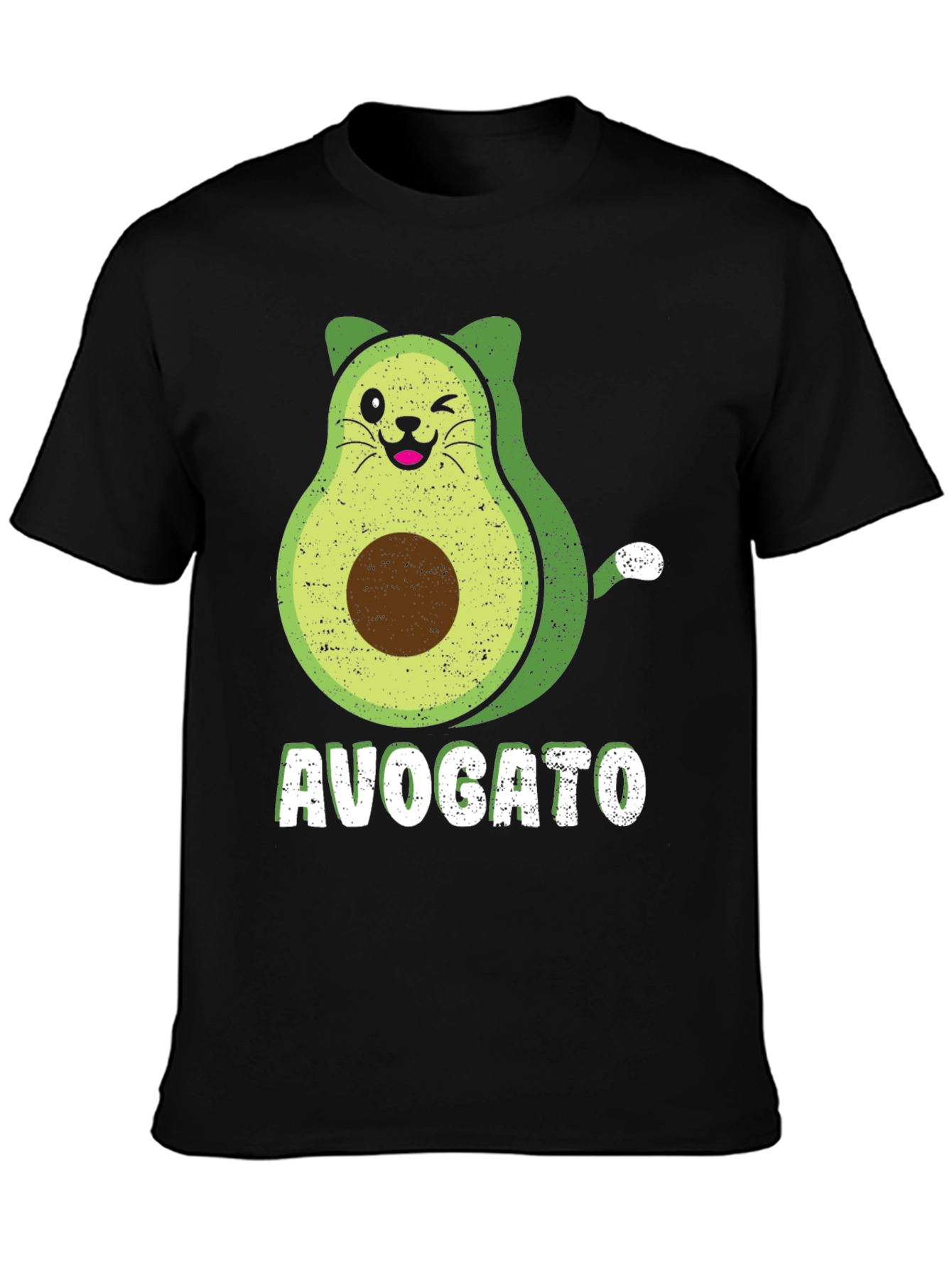 Avogato T-Shirt - Avocado Cat Graphic Tee