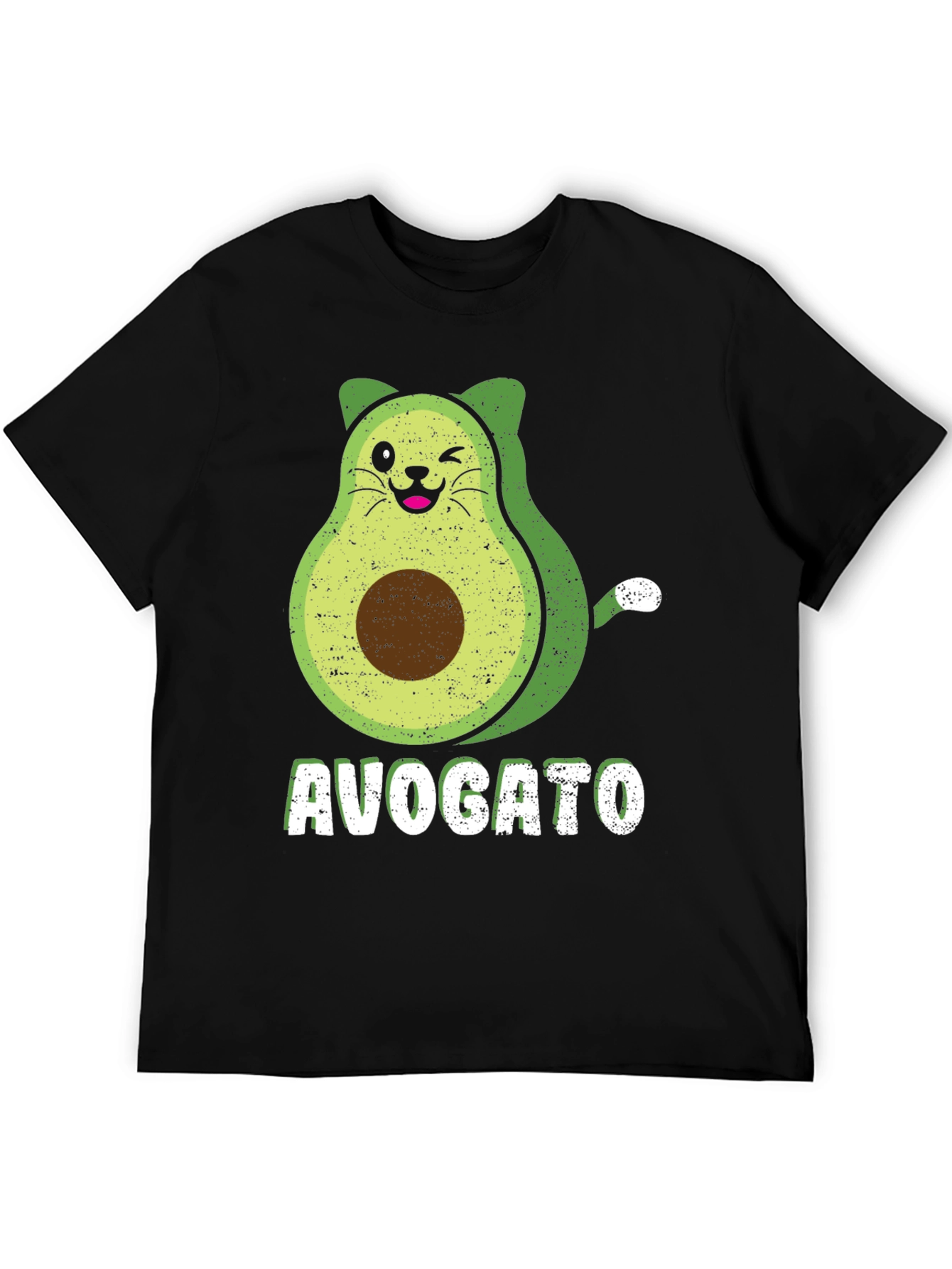Avogato T-Shirt - Avocado Cat Graphic Tee