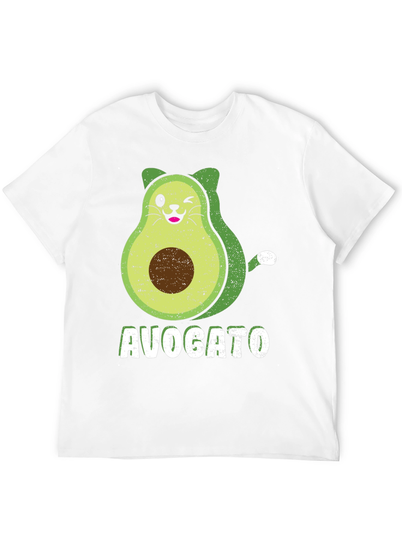 Avogato T-Shirt - Avocado Cat Graphic Tee