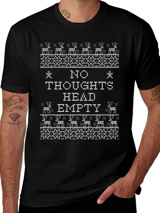 No Thoughts Head Empty Christmas Sweater T-Shirt
