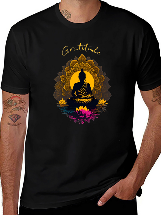 Gratitude Buddha Mandala T-Shirt
