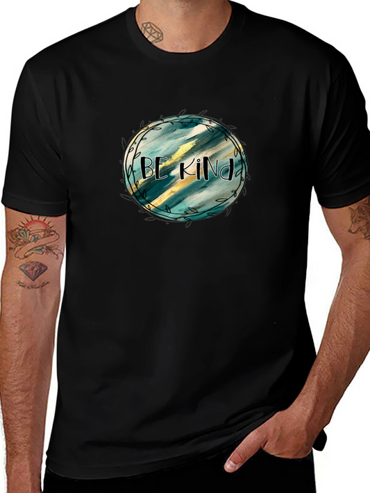Be Kind Graphic Tee - Black Cotton T-Shirt
