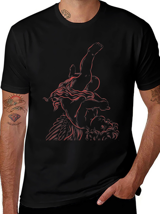 Artistic Graphic Tee - Classic Sculpture Design