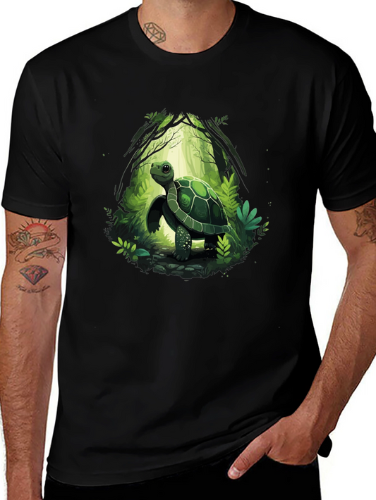 Turtle Forest Graphic Tee - Black