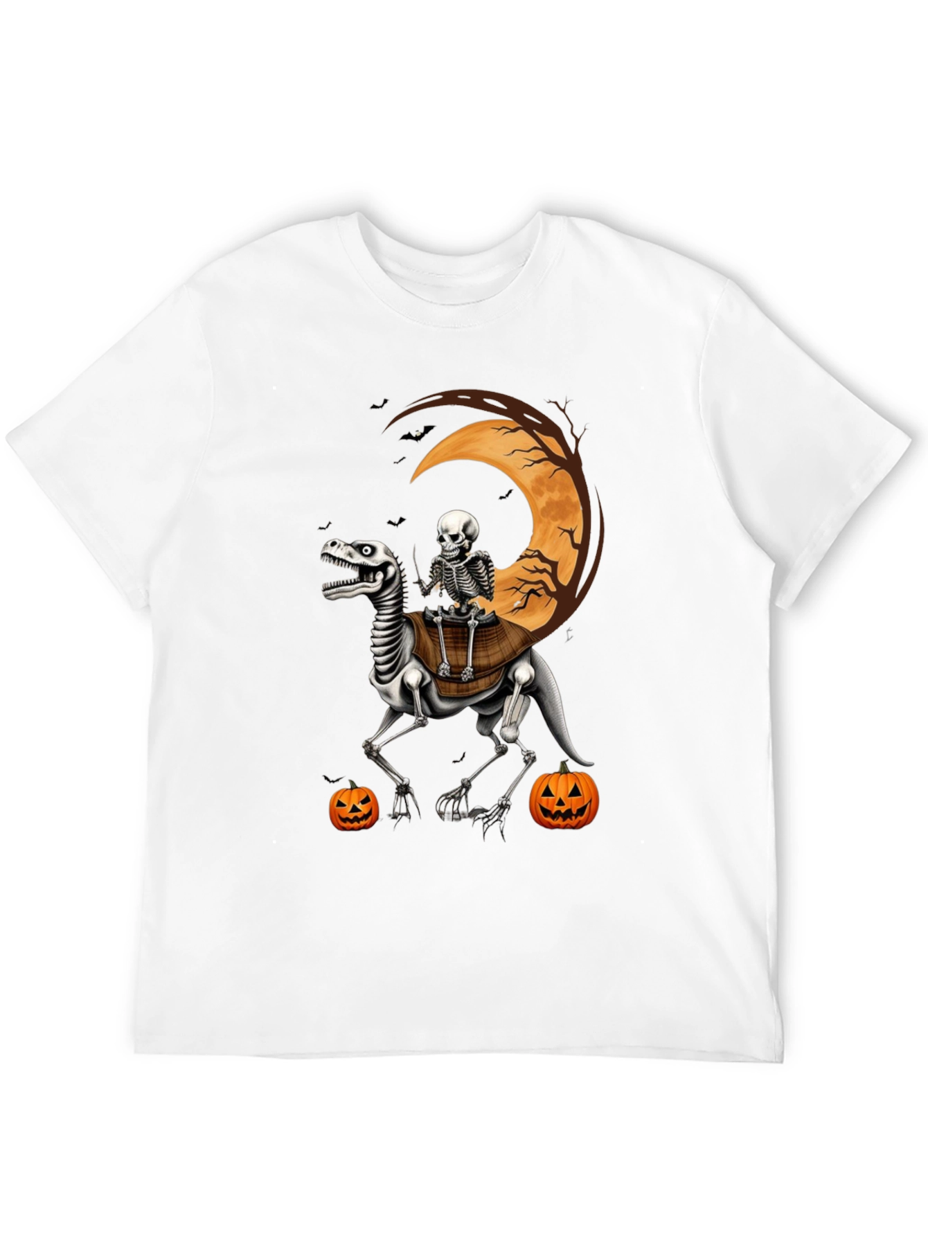Halloween Skeleton Dinosaur T-Shirt
