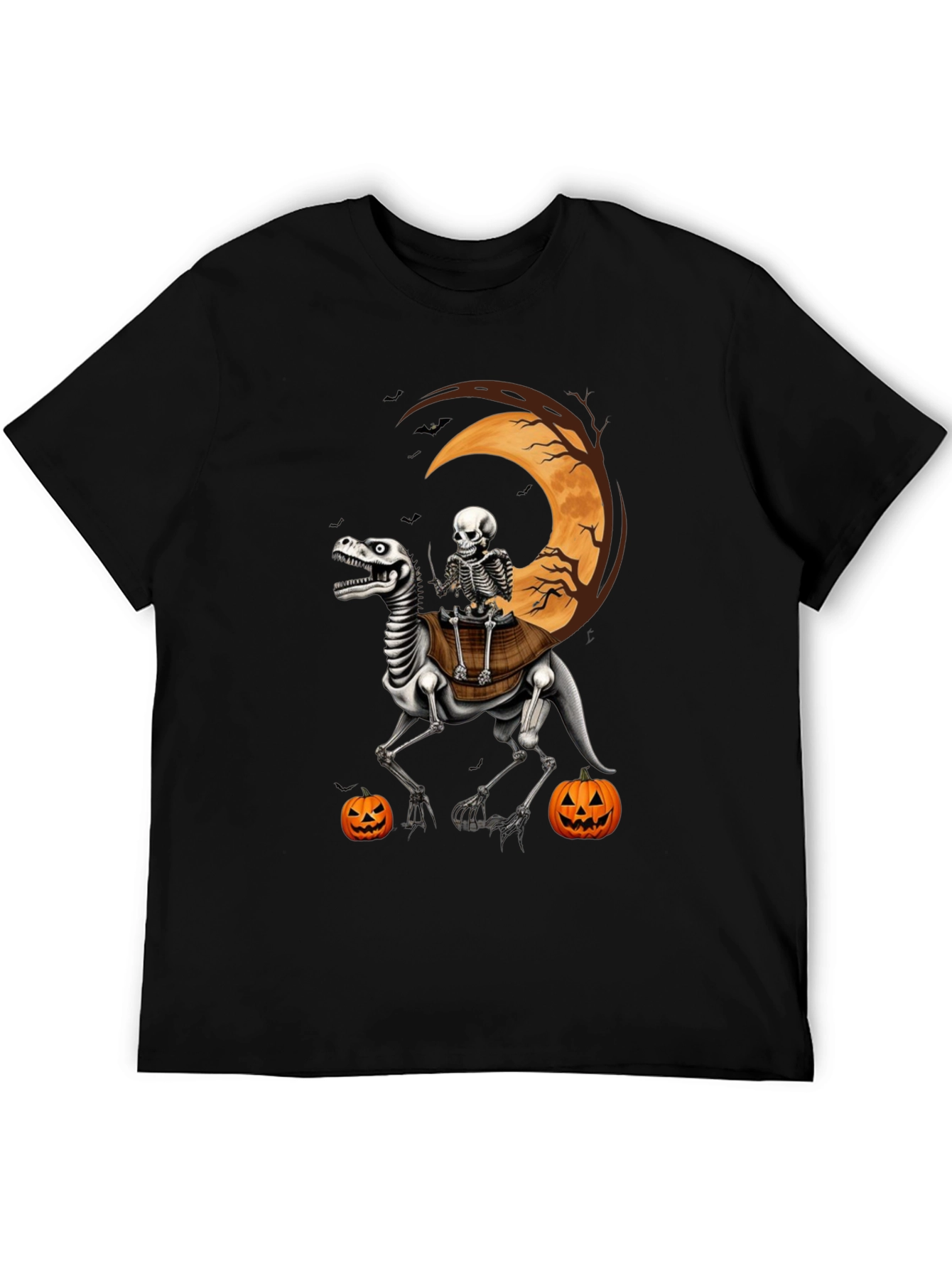 Halloween Skeleton Dinosaur T-Shirt