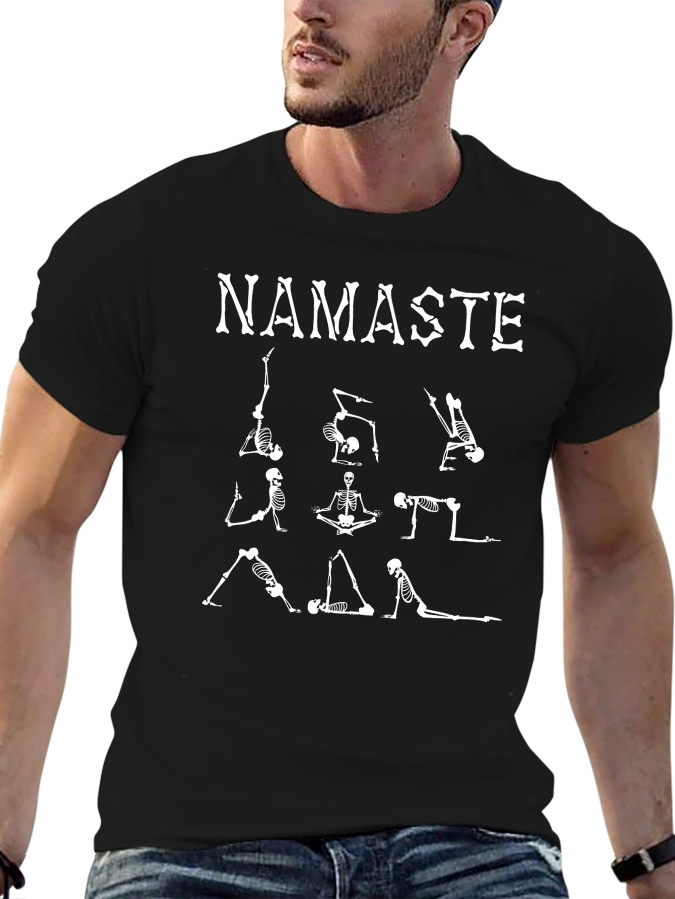Yoga Skeleton Namaste T-Shirt