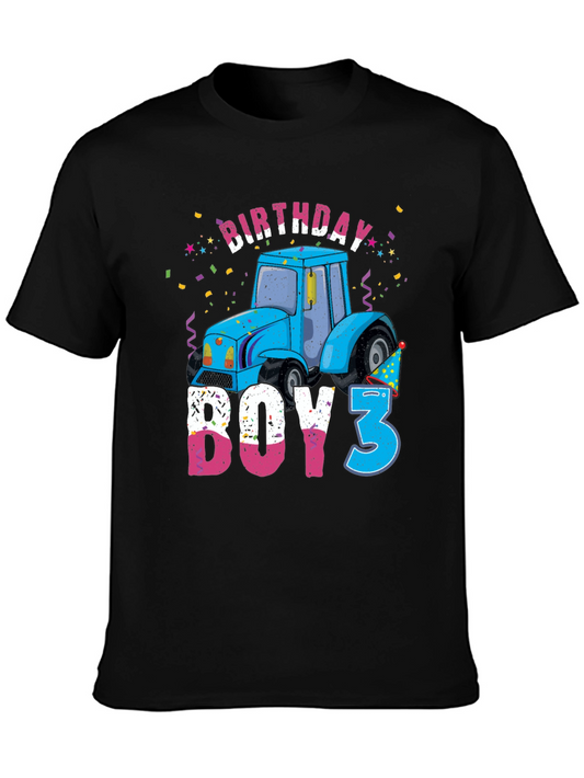 Birthday Boy Tractor 3rd Birthday Shirt