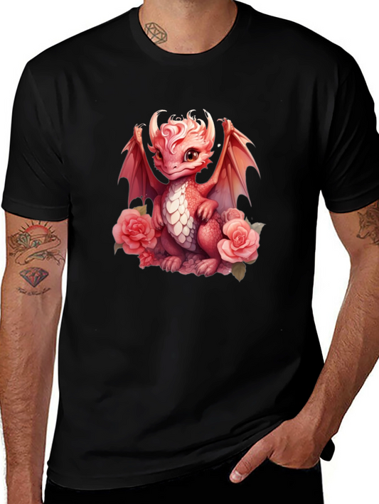 Dragon & Roses Graphic Tee