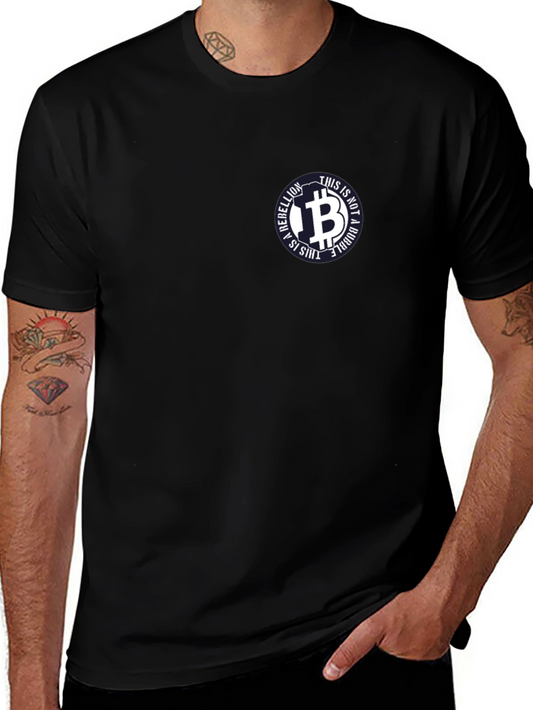 Bitcoin Rebellion Tee - This is Not a Bubble Black T-Shirt