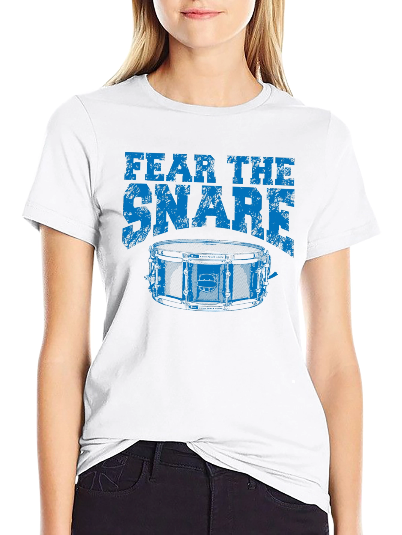 Fear the Snare Black Drummer T-Shirt