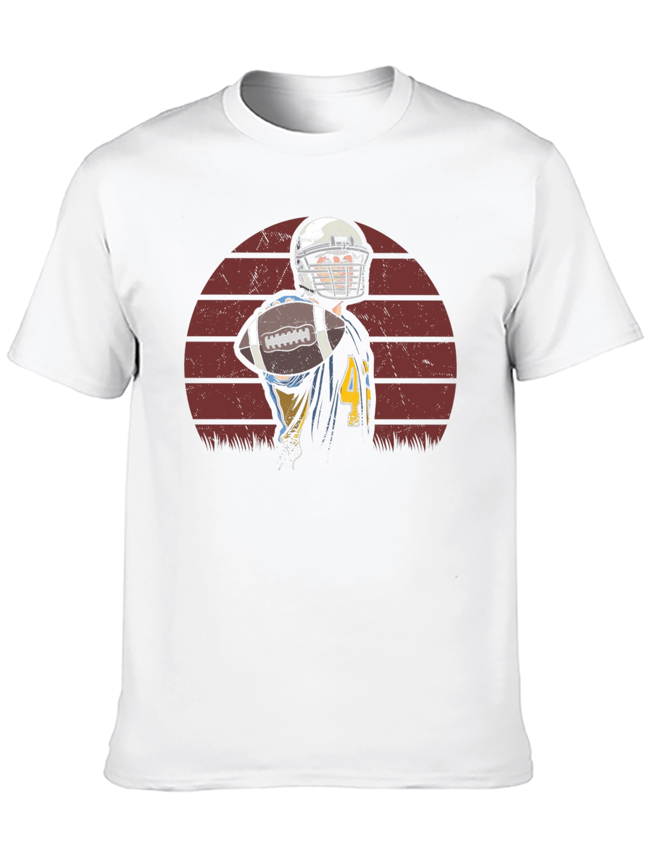 Football Player Graphic T-Shirt