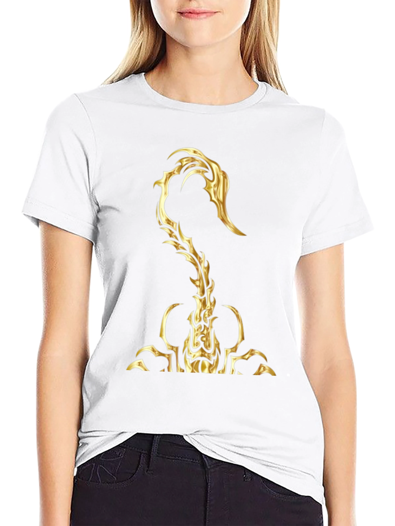 Golden Scorpion Graphic T-Shirt