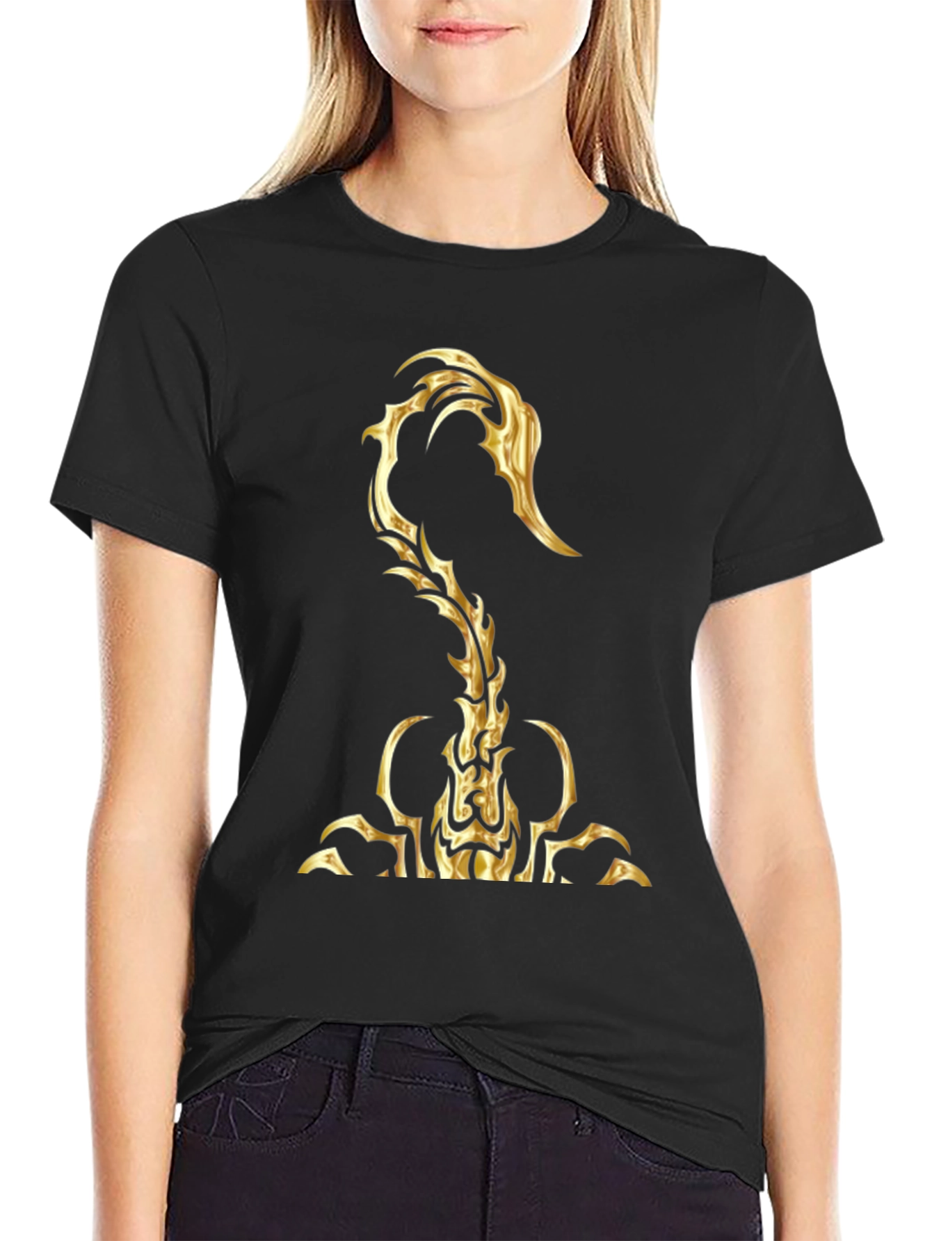 Golden Scorpion Graphic T-Shirt