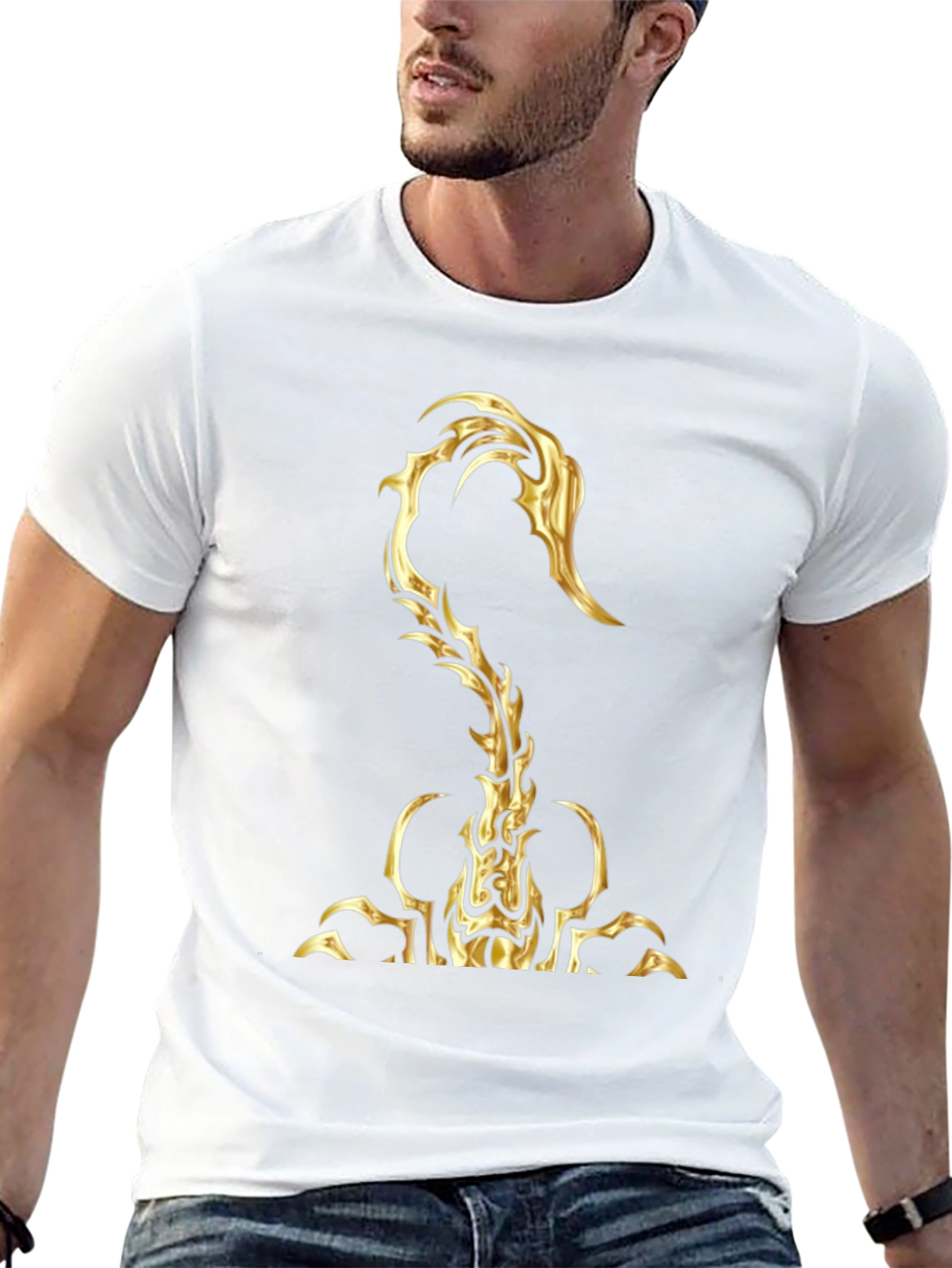Golden Scorpion Graphic T-Shirt