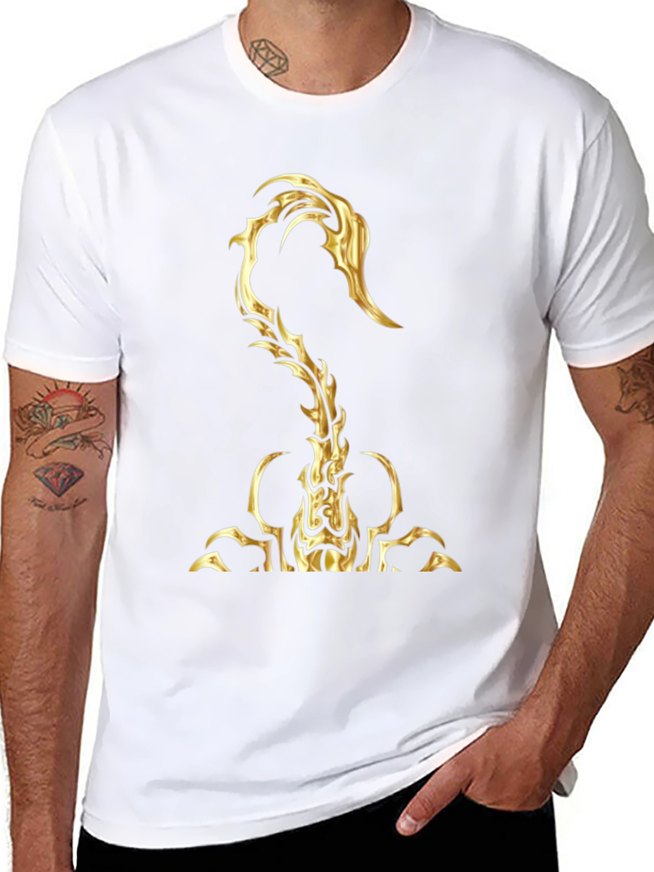 Golden Scorpion Graphic T-Shirt