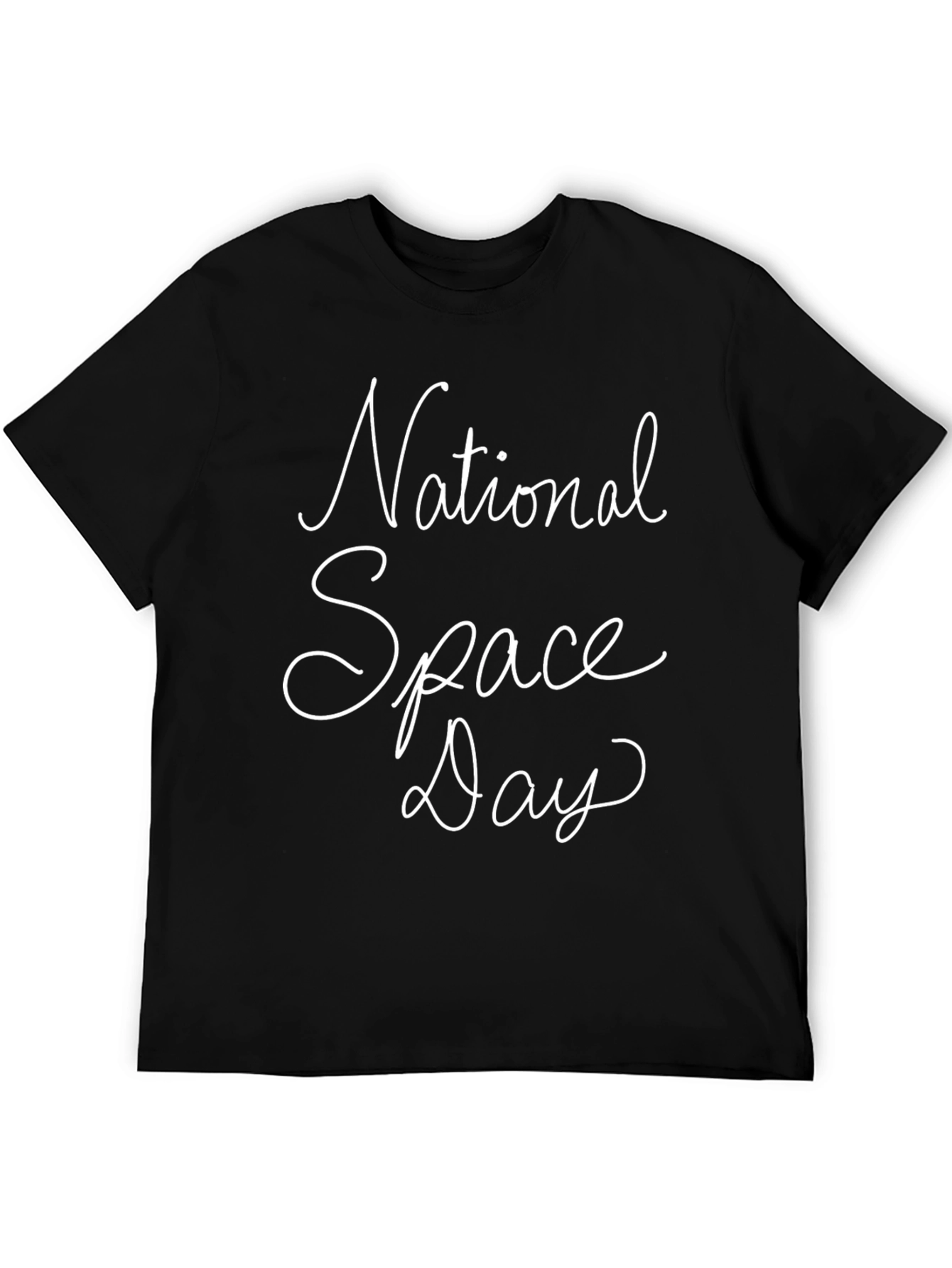 National Space Day Black T-Shirt