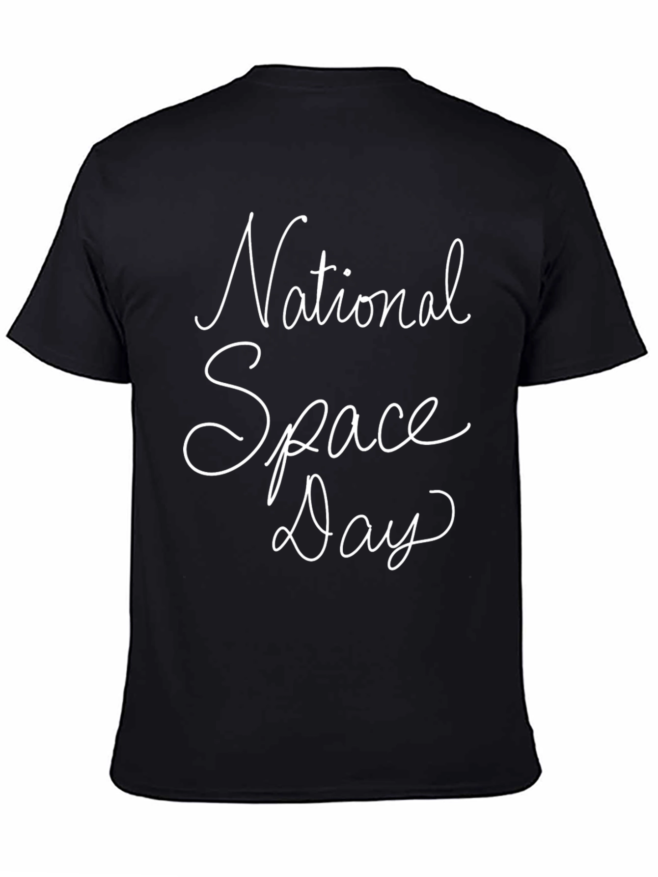 National Space Day Black T-Shirt