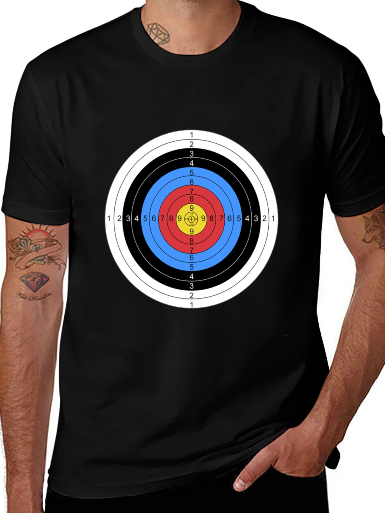Archery Target T-Shirt - Bullseye Design