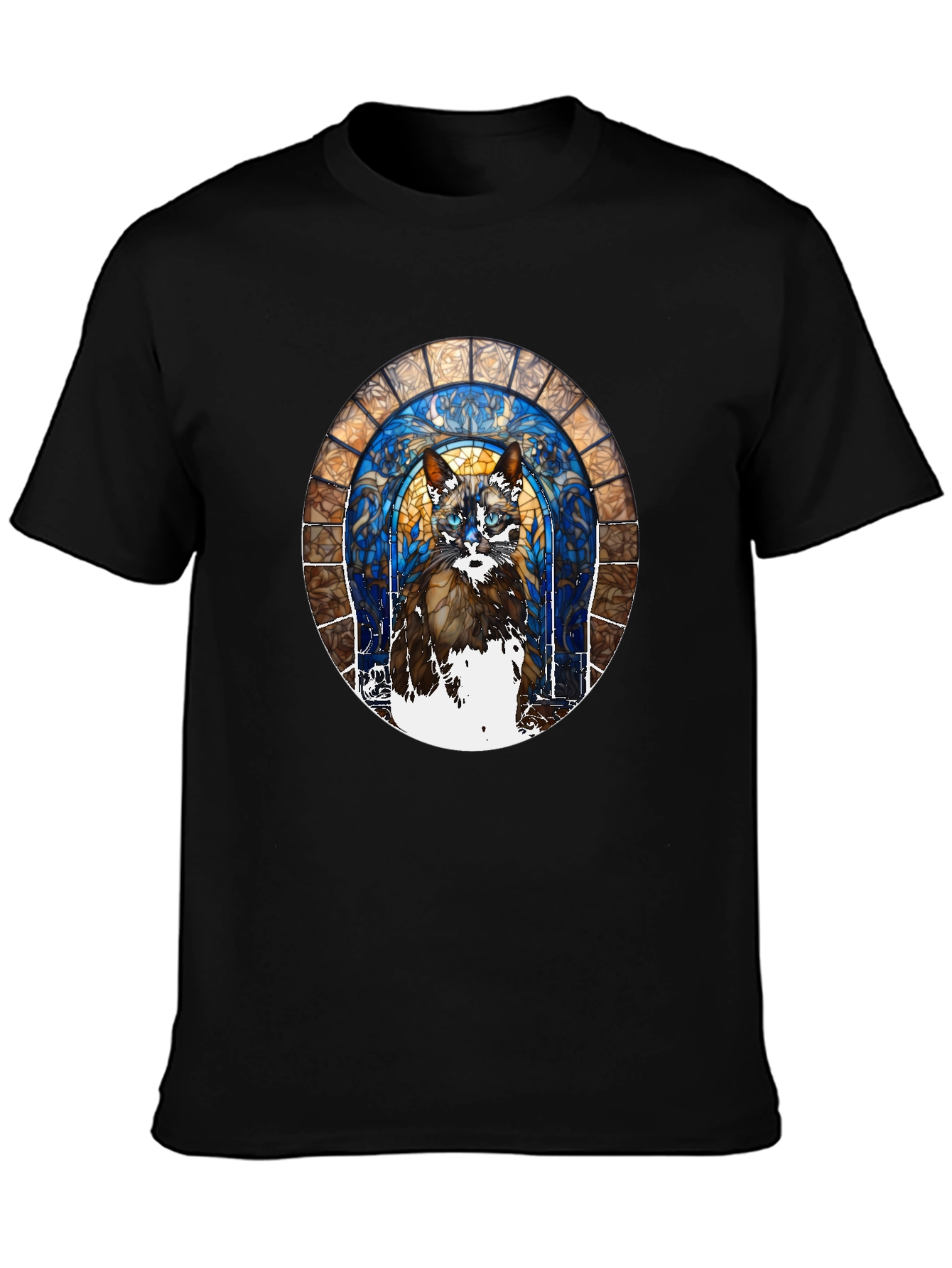 Stained Glass Cat T-Shirt
