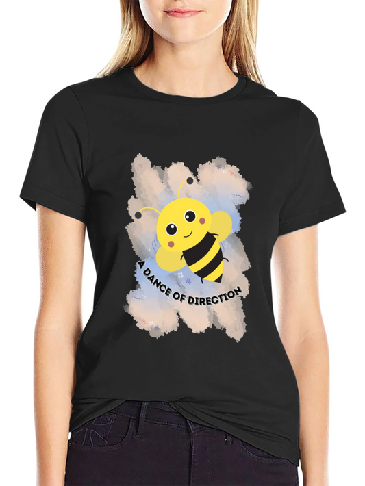 A Dance of Direction Cute Bee Graphic T-Shirt