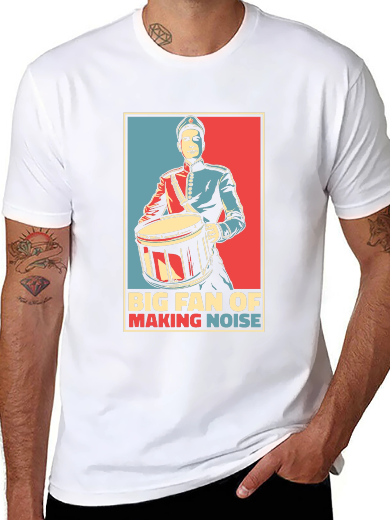 Big Fan of Making Noise Drummer T-Shirt
