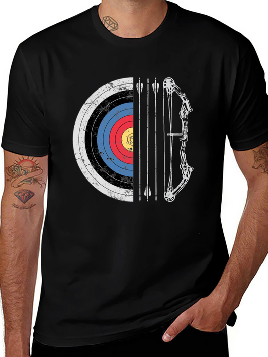 Archery Target Bow and Arrow Graphic Tee