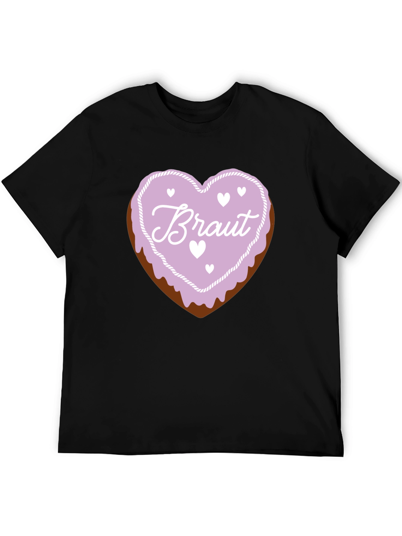 Bride to Be Black T-Shirt Sweetheart Candy