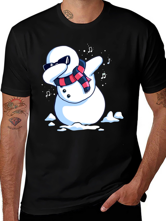 Dabbing Snowman Graphic Tee