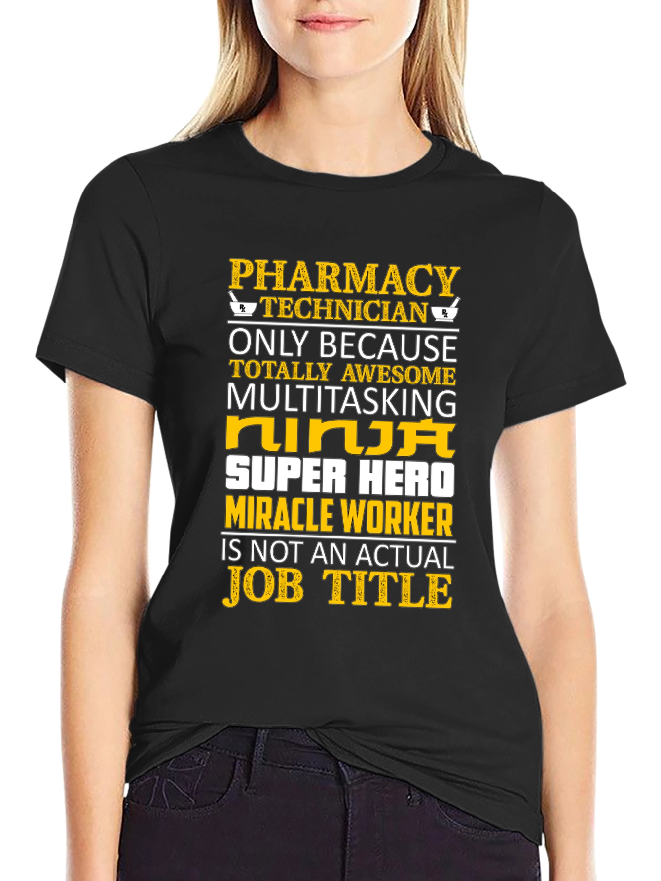 Pharmacy Technician T-Shirt - Ninja Super Hero