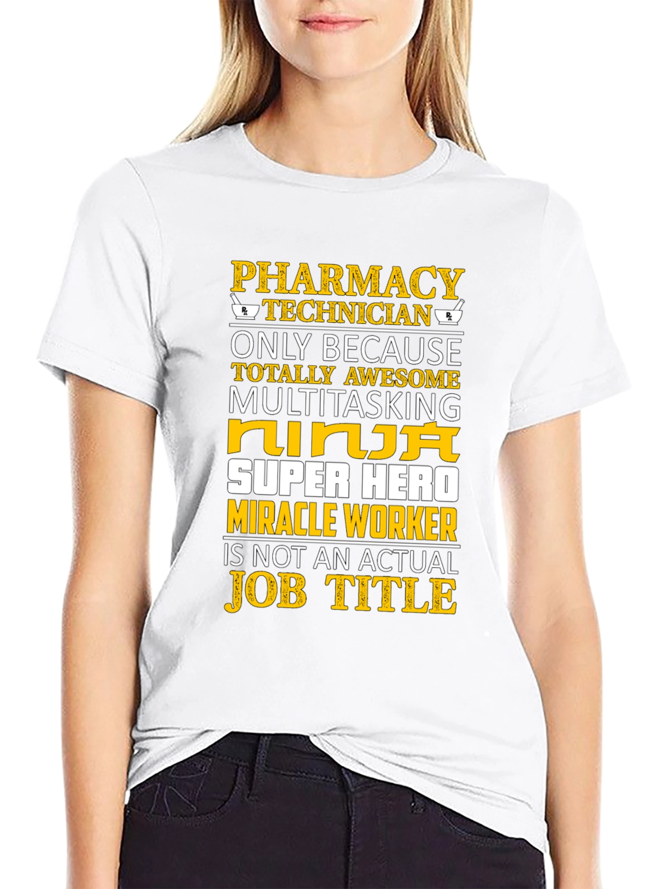 Pharmacy Technician T-Shirt - Ninja Super Hero