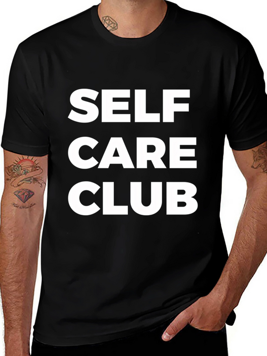 Self Care Club Graphic Tee - Black Unisex Shirt