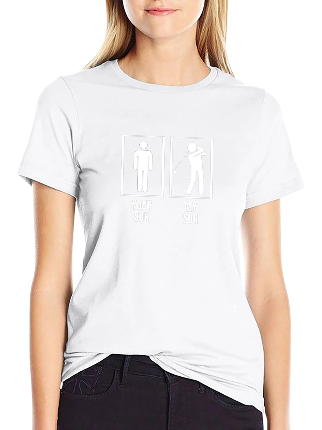 Funny Golf T-Shirt: Your Son vs. My Son