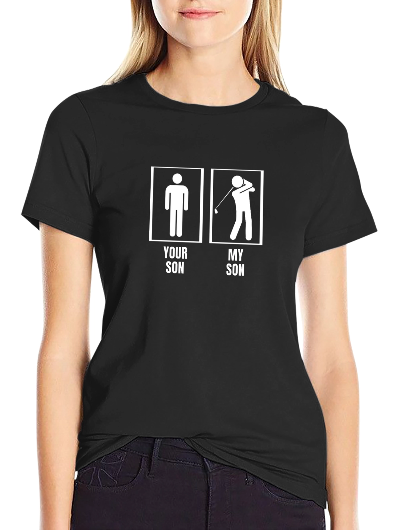 Funny Golf T-Shirt: Your Son vs. My Son