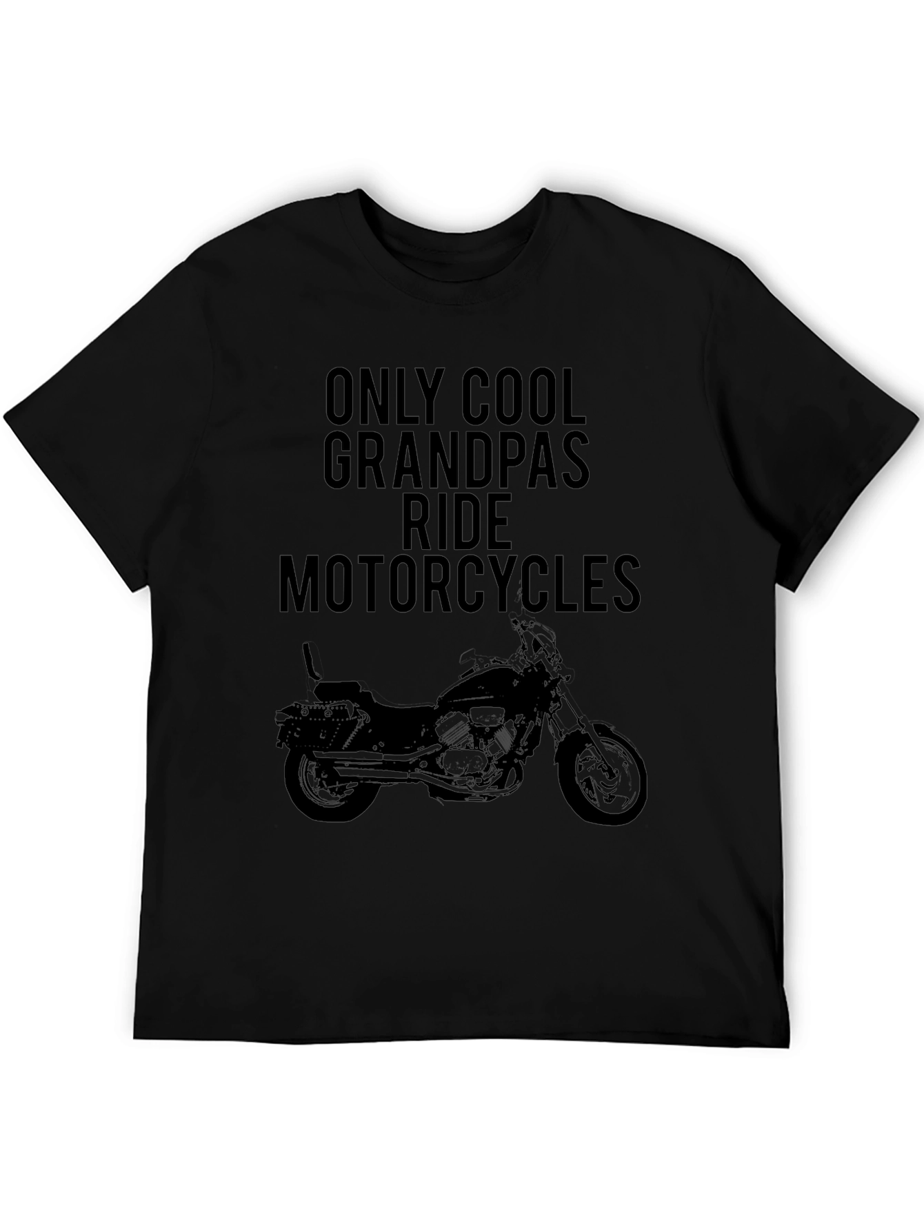 Cool Grandpas Ride Motorcycles Graphic T-Shirt