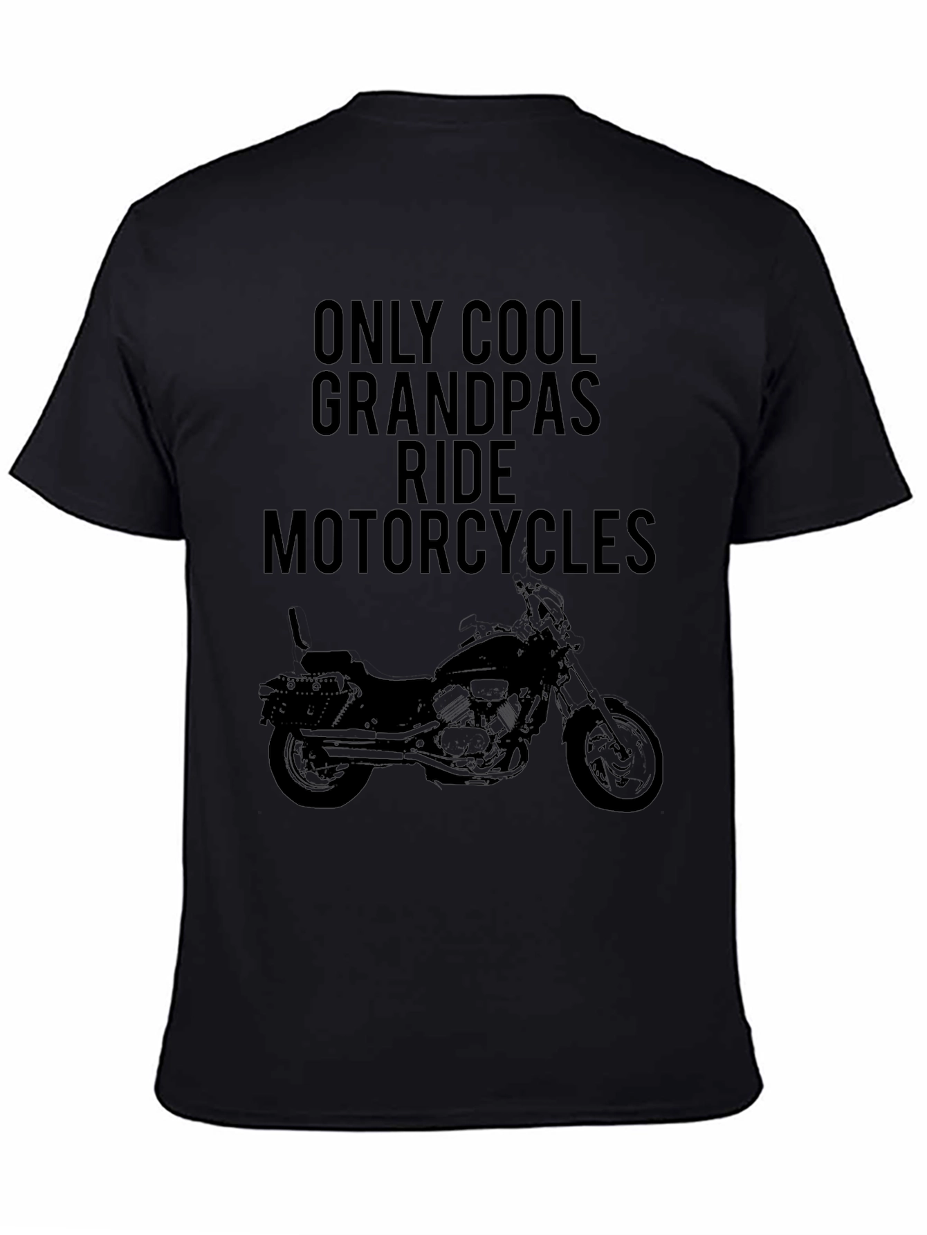 Cool Grandpas Ride Motorcycles Graphic T-Shirt