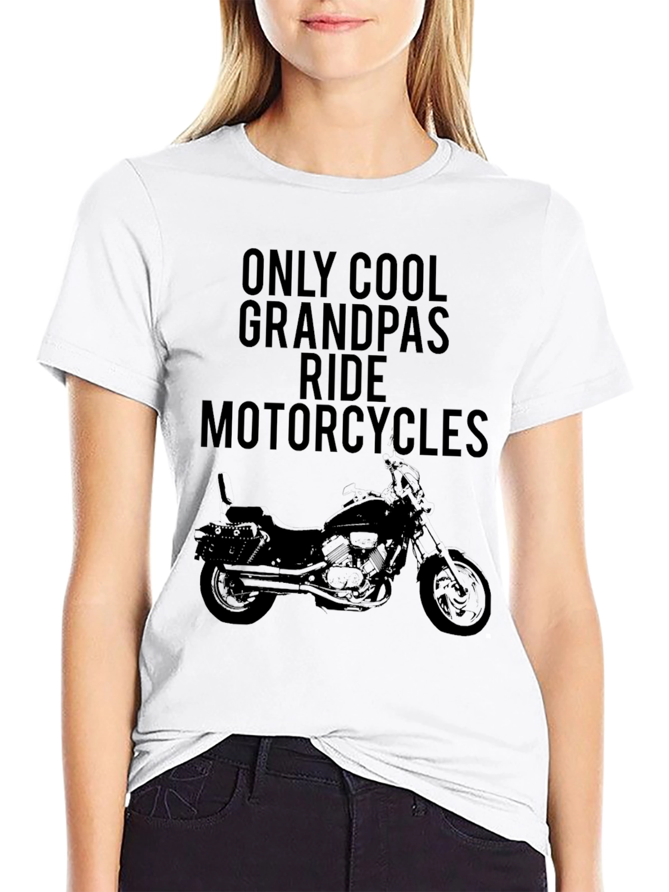 Cool Grandpas Ride Motorcycles Graphic T-Shirt