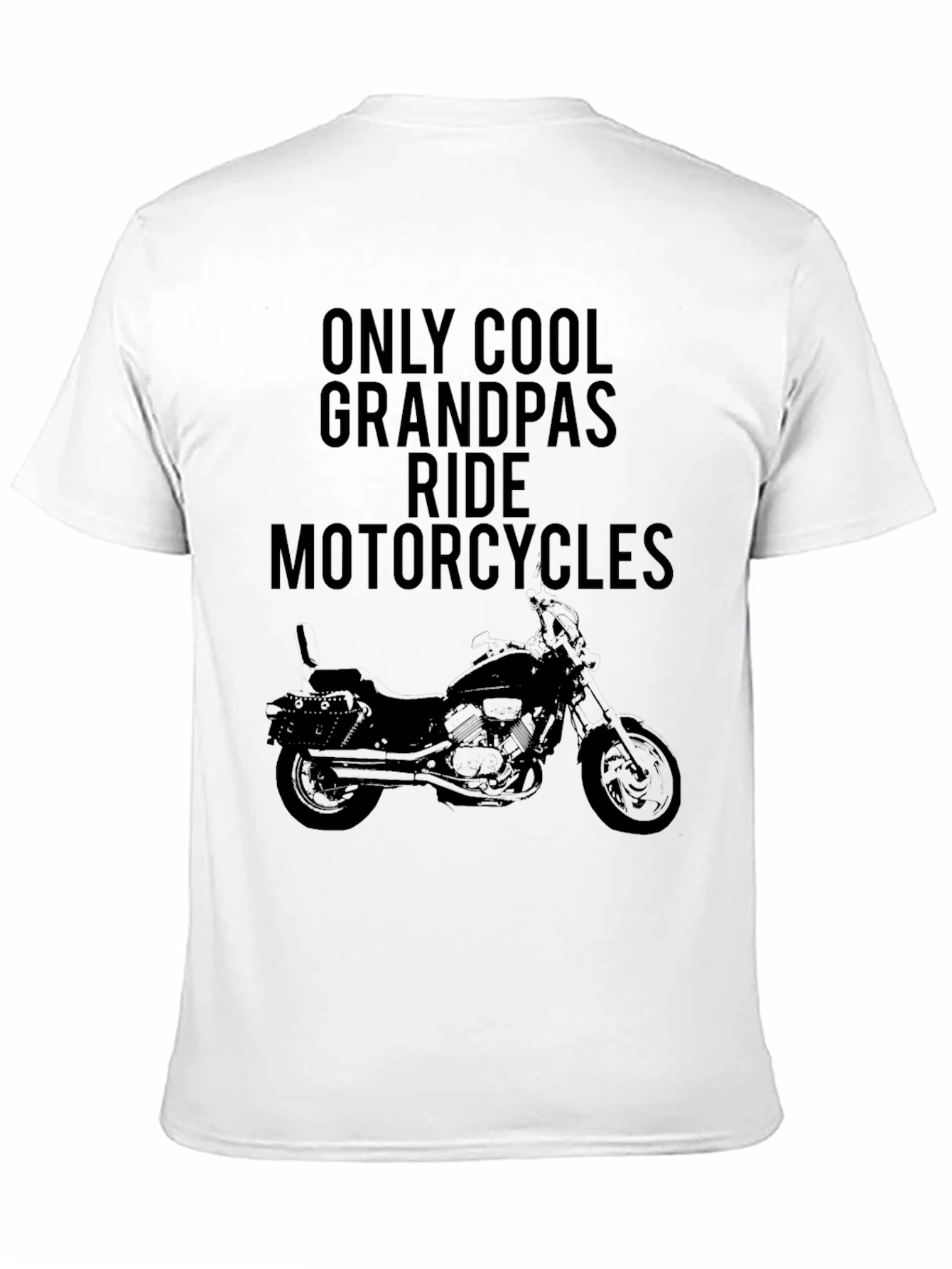 Cool Grandpas Ride Motorcycles Graphic T-Shirt