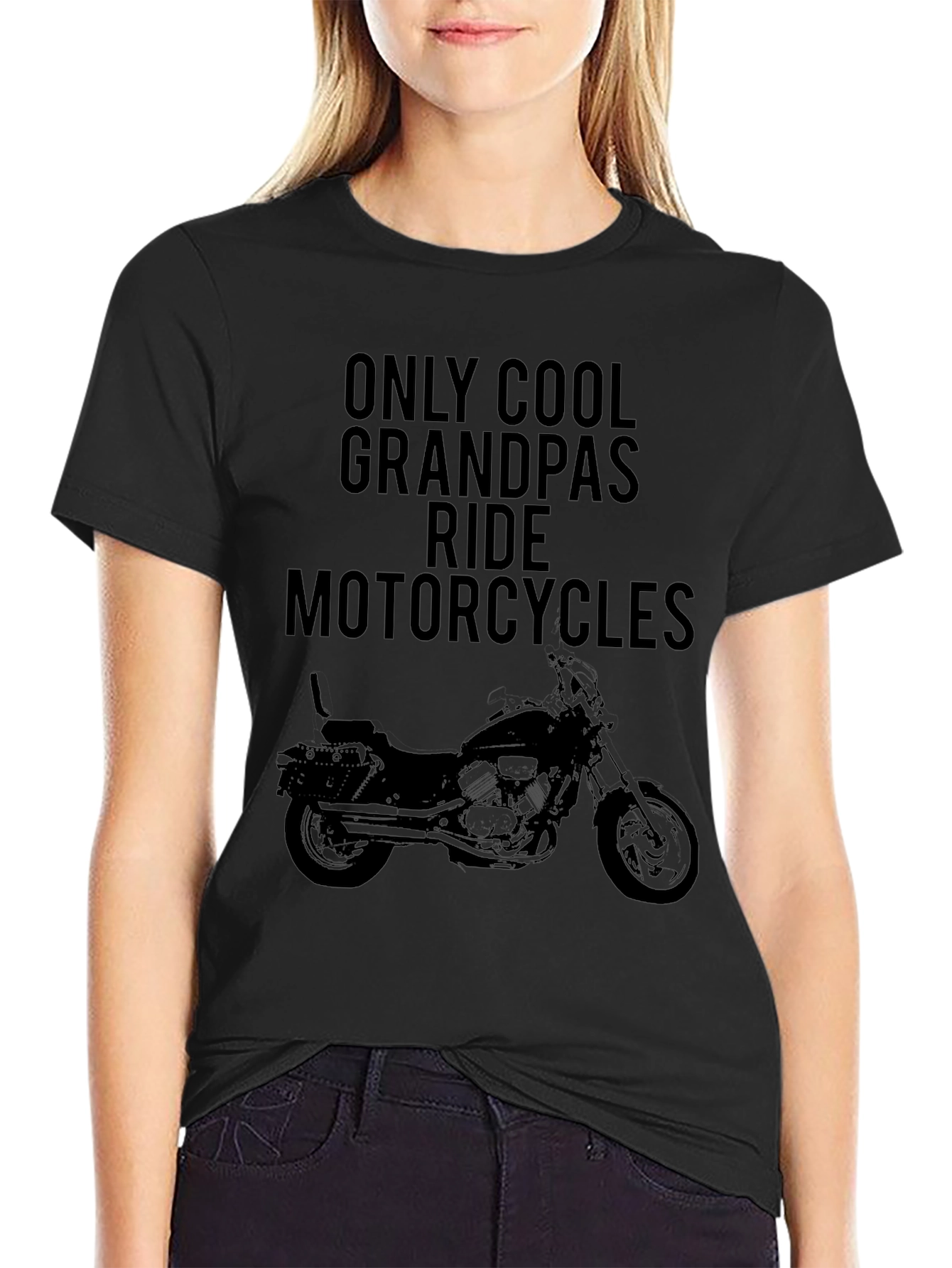 Cool Grandpas Ride Motorcycles Graphic T-Shirt