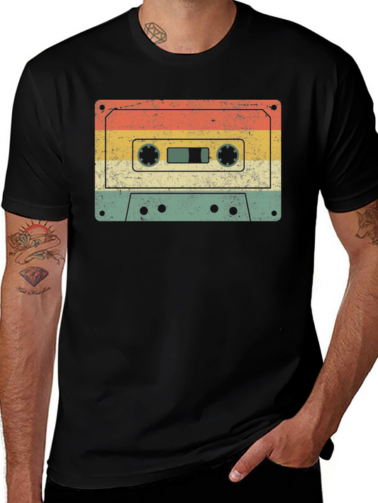 Retro Cassette Tape Graphic T-Shirt