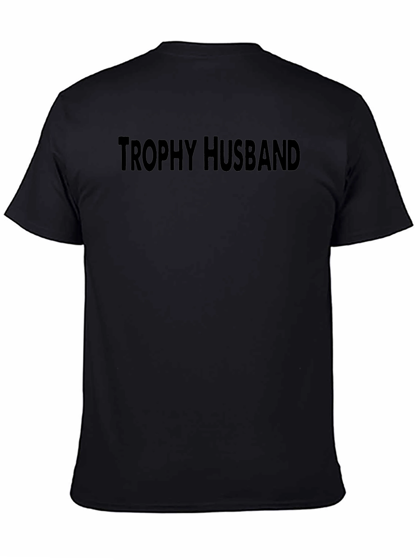 Trophy Husband Black Graphic T-Shirt