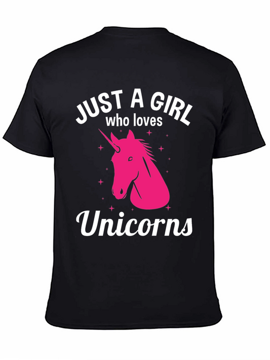 Just A Girl Who Loves Unicorns T-Shirt