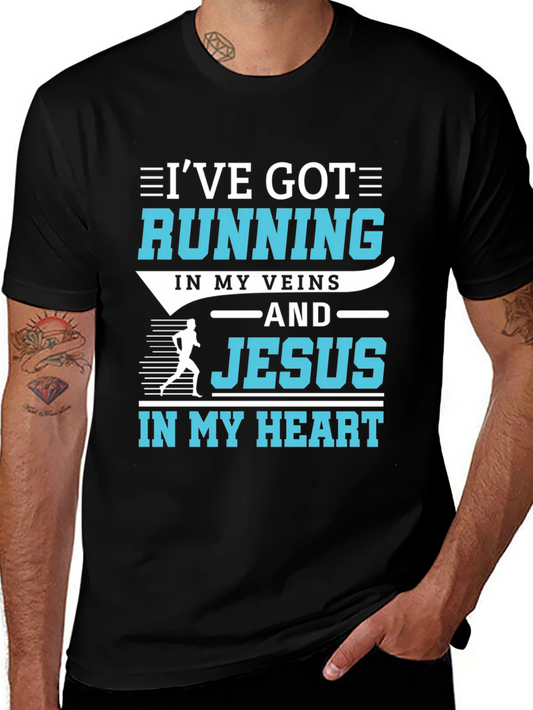 Running and Jesus T-Shirt: Faith and Fitness